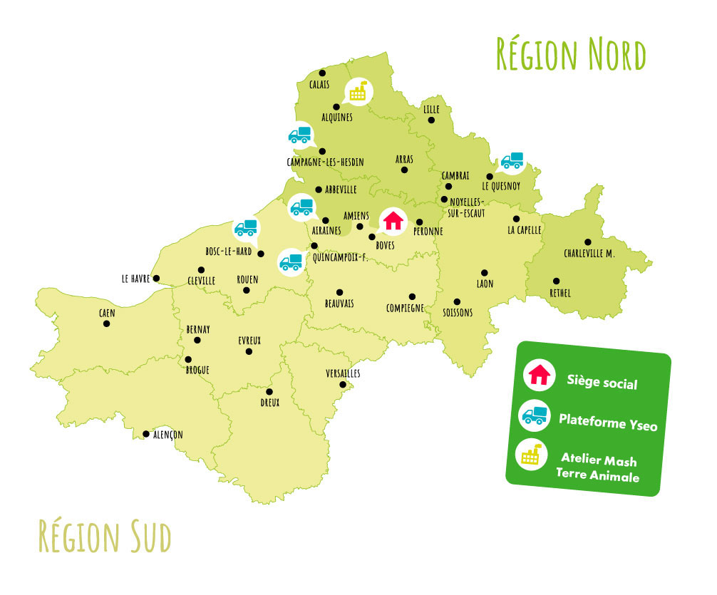 cartographie des sites Yseo
