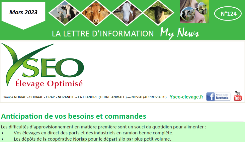 MY NEWS – Ma lettre d’information Yséo – N°124