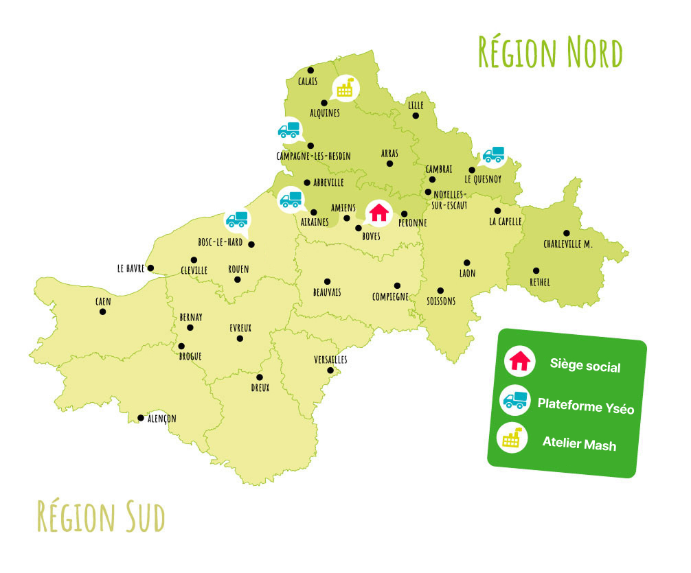 Cartographie sites Yséo