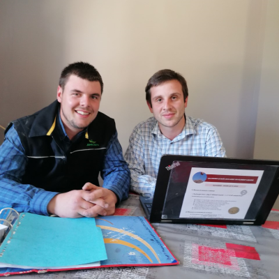 Florian Vauchel et éleveur 2 Florian Vauchel et éleveur 2